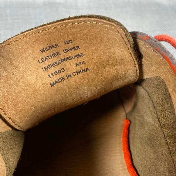 Polo Ralph Lauren Men\'s Wilber Oxford Shoe Men’s sz 12 12D Dark Green/Orange main image 12